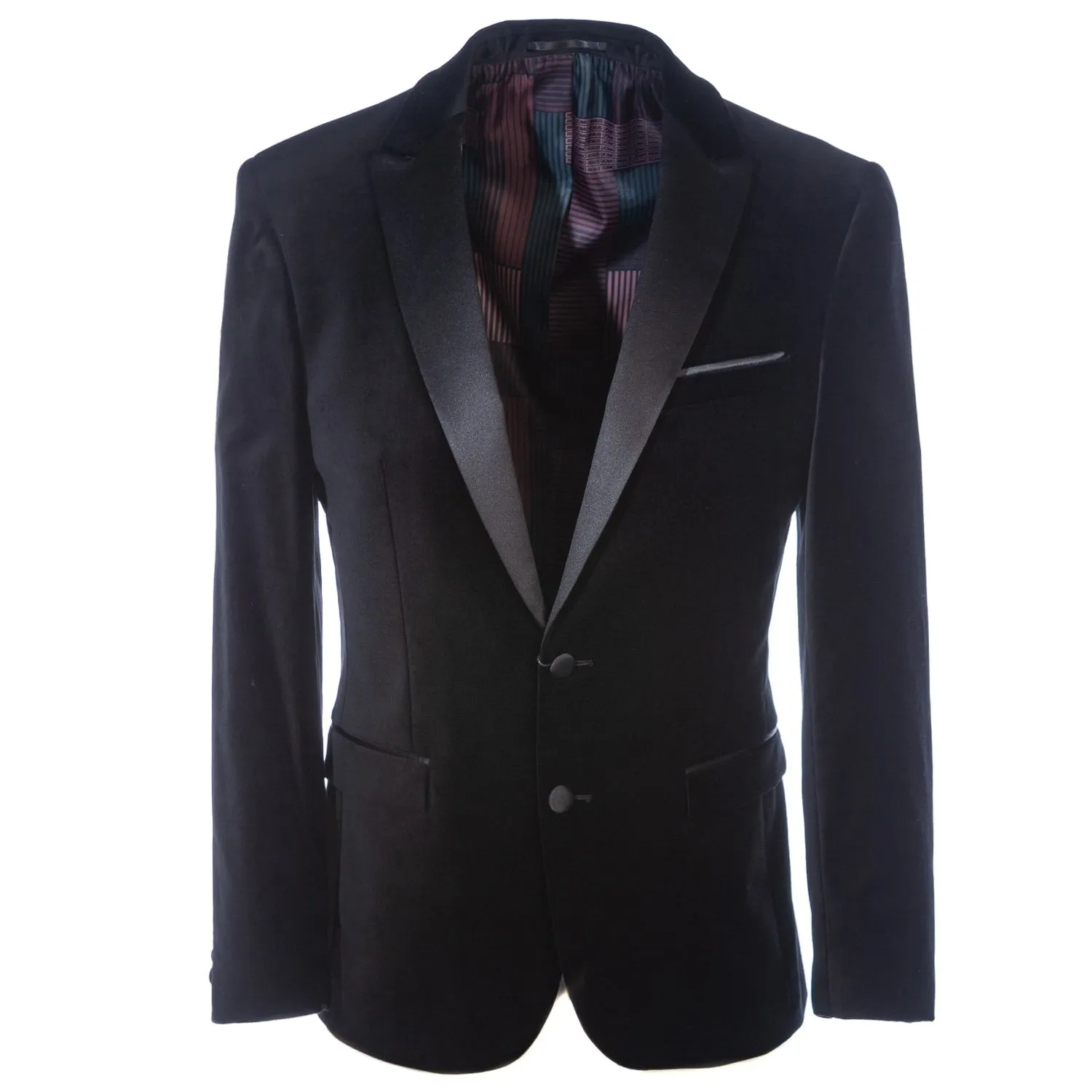 Remus Uomo Montiv Velvet Jacket in Black