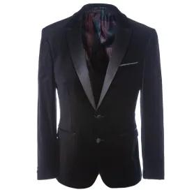 Remus Uomo Montiv Velvet Jacket in Black