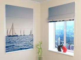 Roman Blind Sea and Sailboats