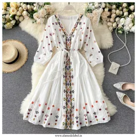 Selena Embroidered Dress