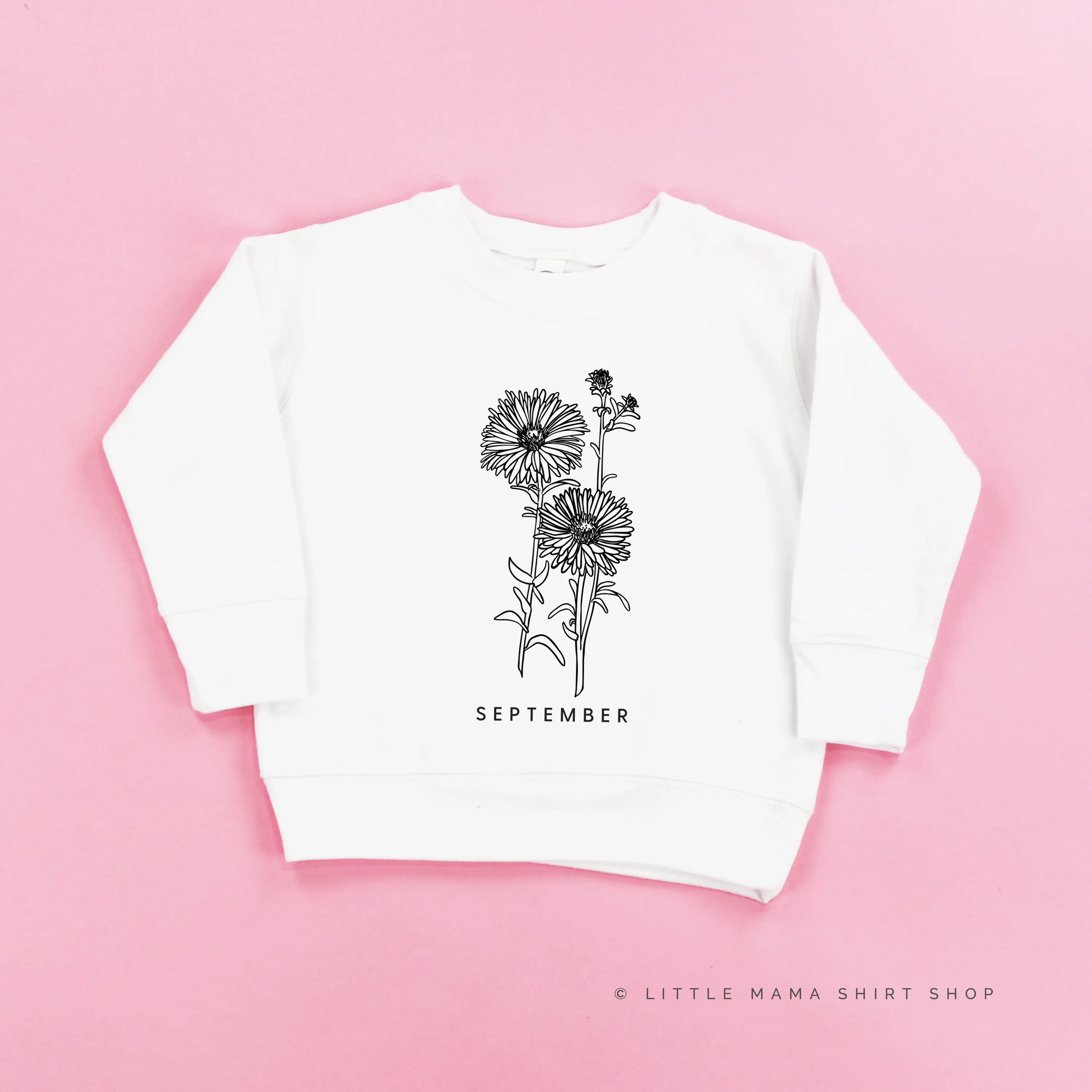 SEPTEMBER BIRTH FLOWER - Aster - Child Sweater