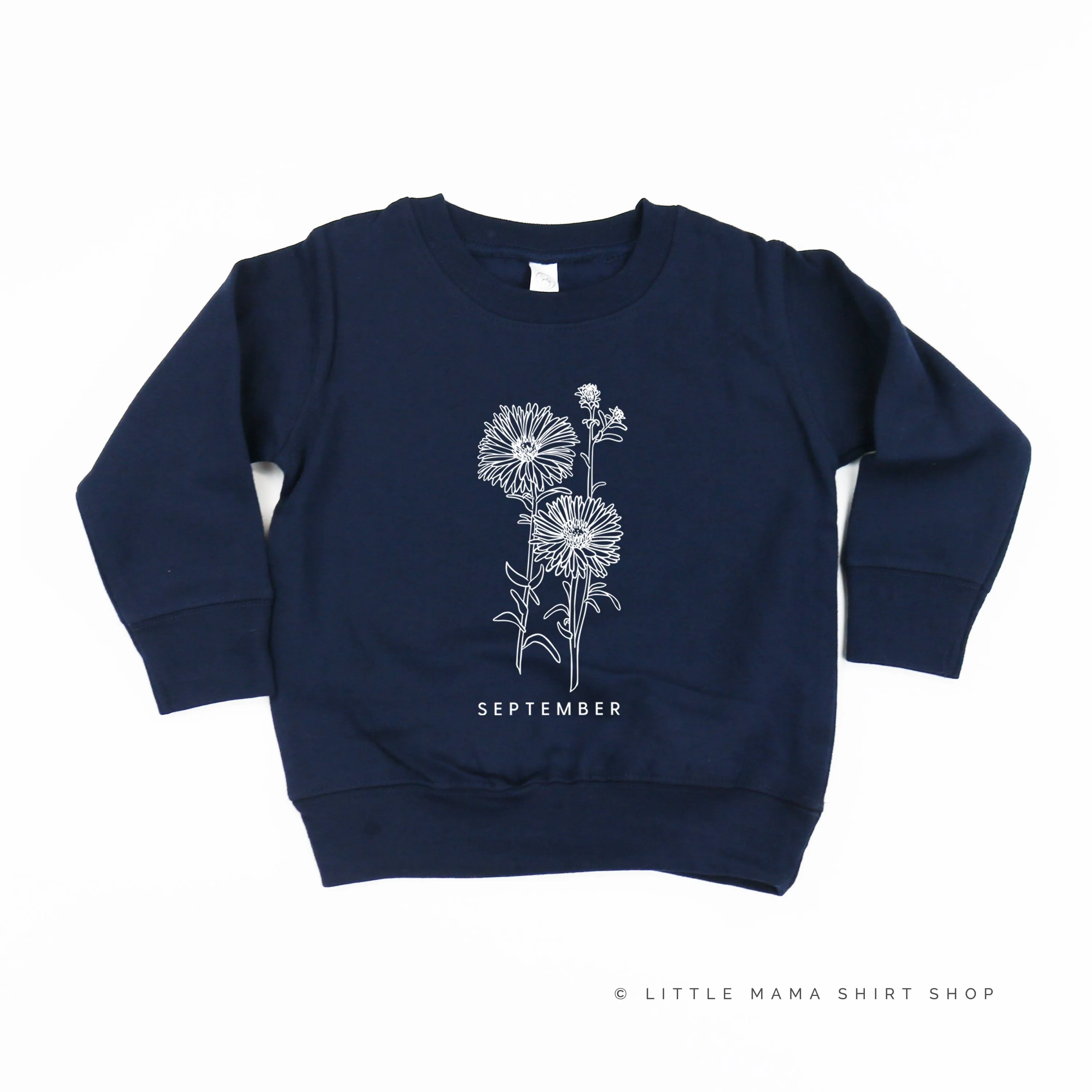 SEPTEMBER BIRTH FLOWER - Aster - Child Sweater