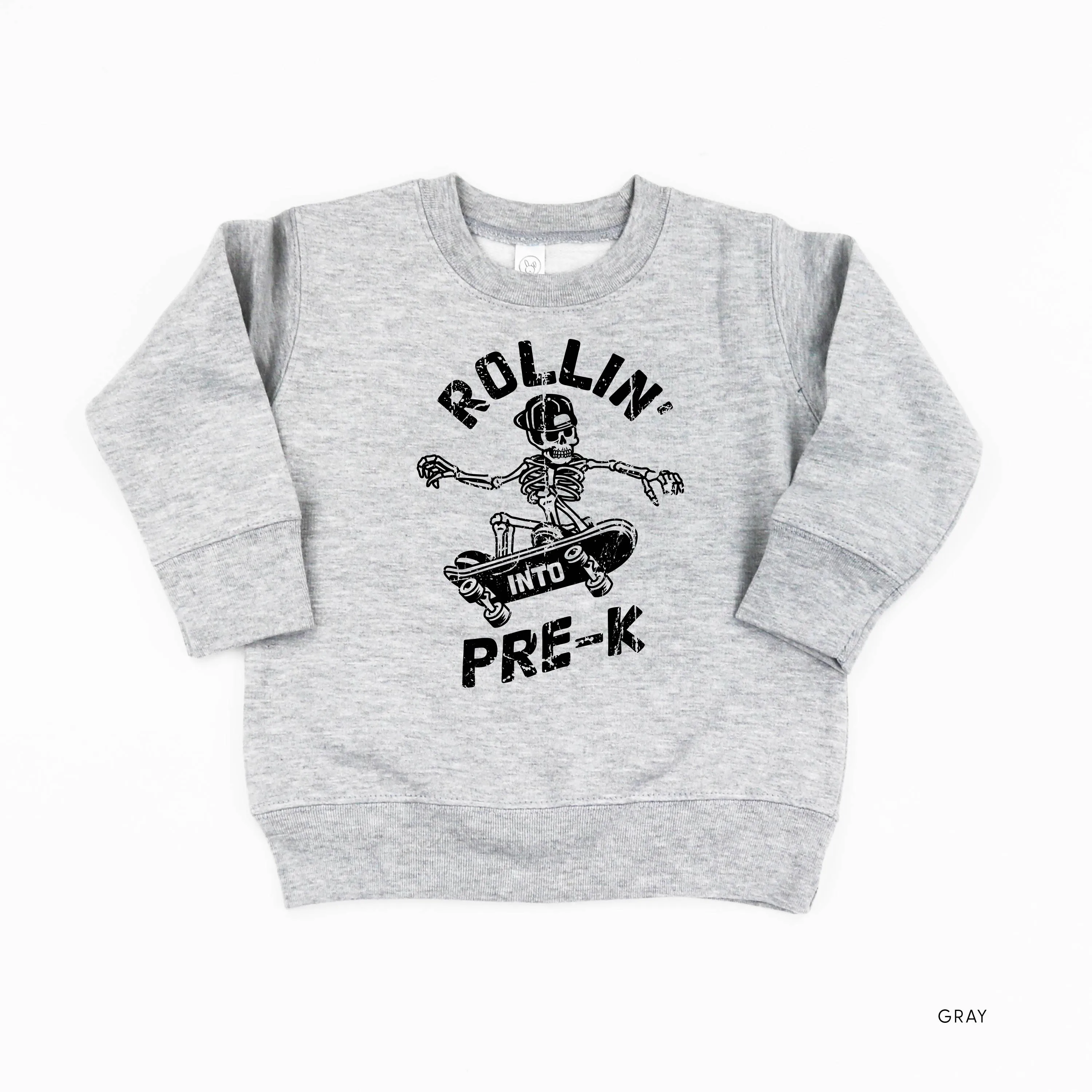 Skateboarding Skelly - Rollin' into Pre-K - Child Sweater