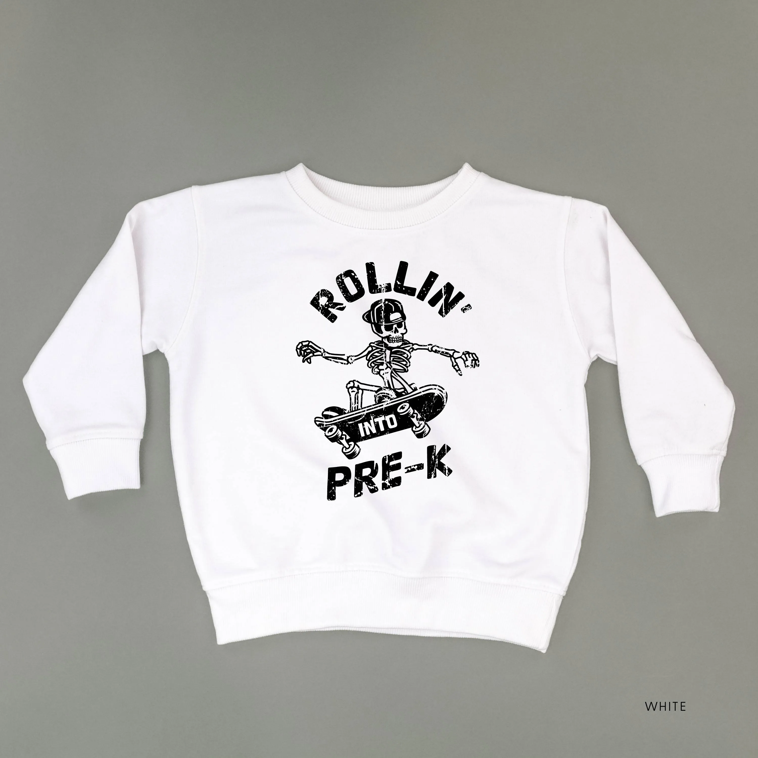 Skateboarding Skelly - Rollin' into Pre-K - Child Sweater