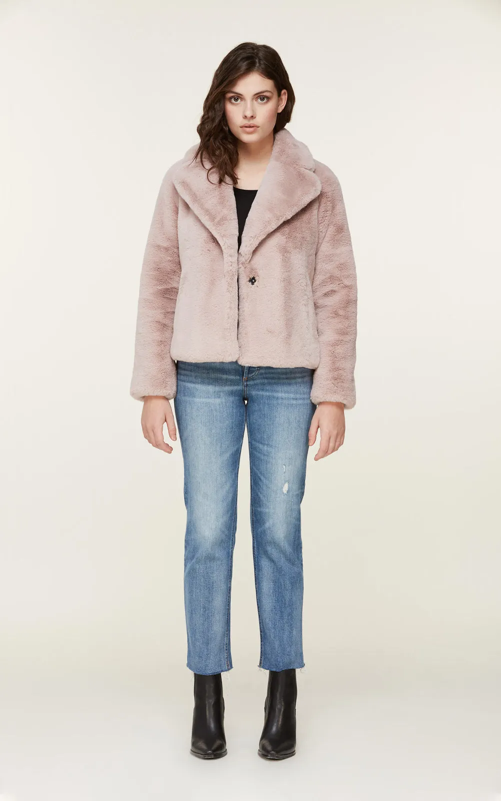 Soia & Kyo - Emanuela Faux Fur Jacket in Quartz