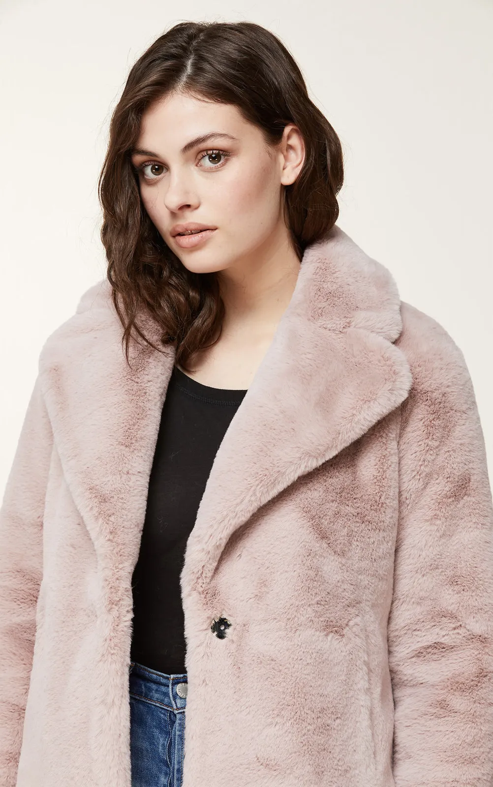 Soia & Kyo - Emanuela Faux Fur Jacket in Quartz