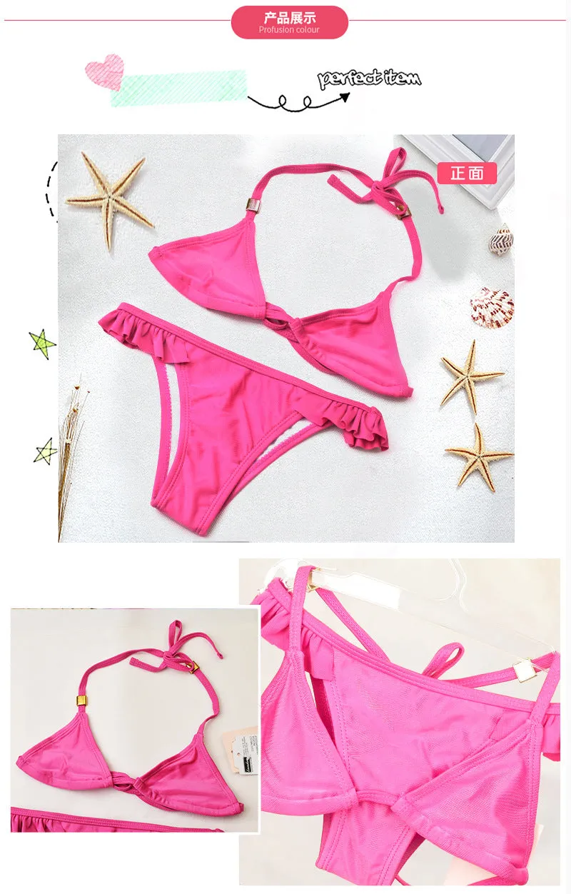 Swimsuit Bikini  for Children Summer Split Swimwear