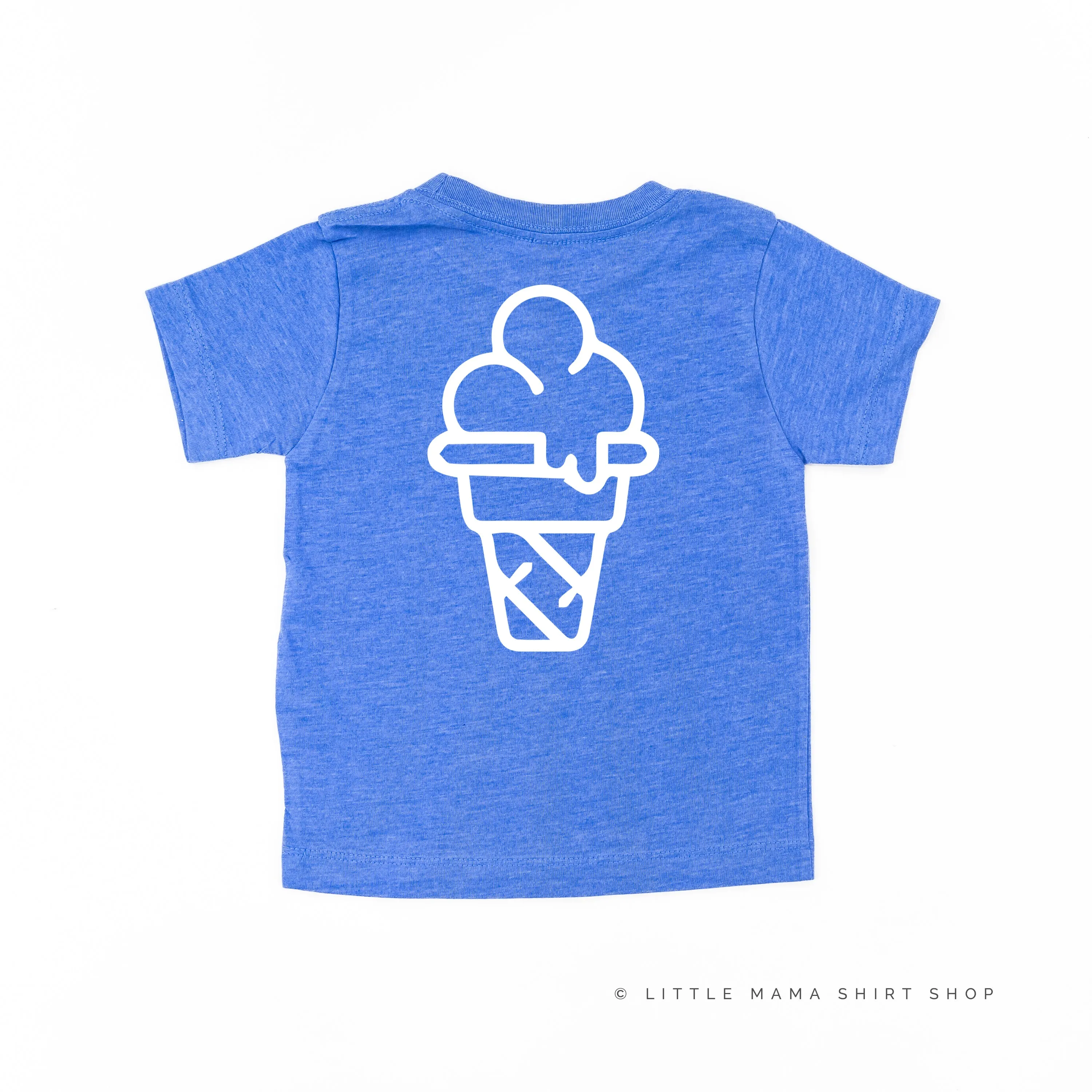 TEAM ICE CREAM - Single Cone on Back - Short Sleeve Child Shirt