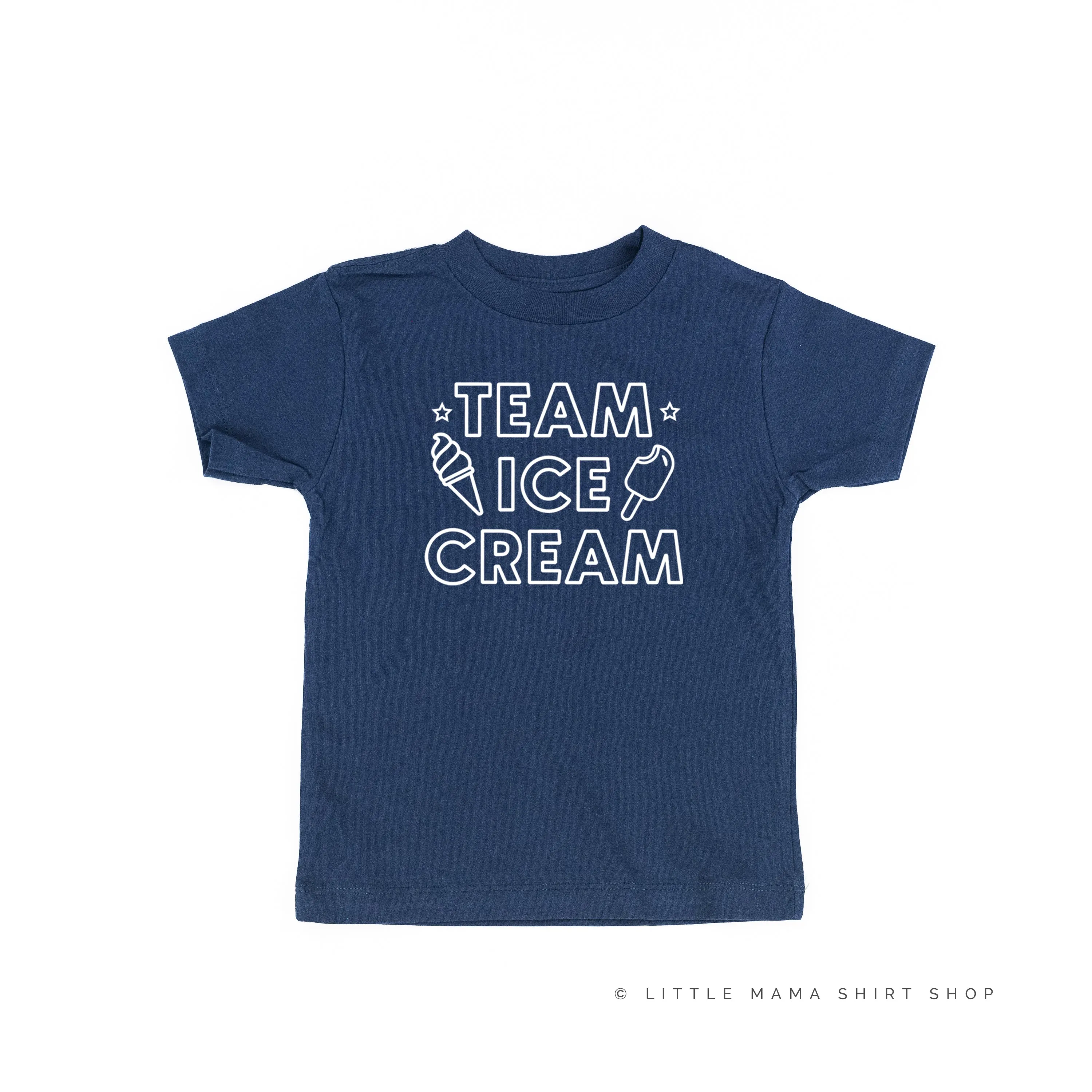 TEAM ICE CREAM - Single Cone on Back - Short Sleeve Child Shirt