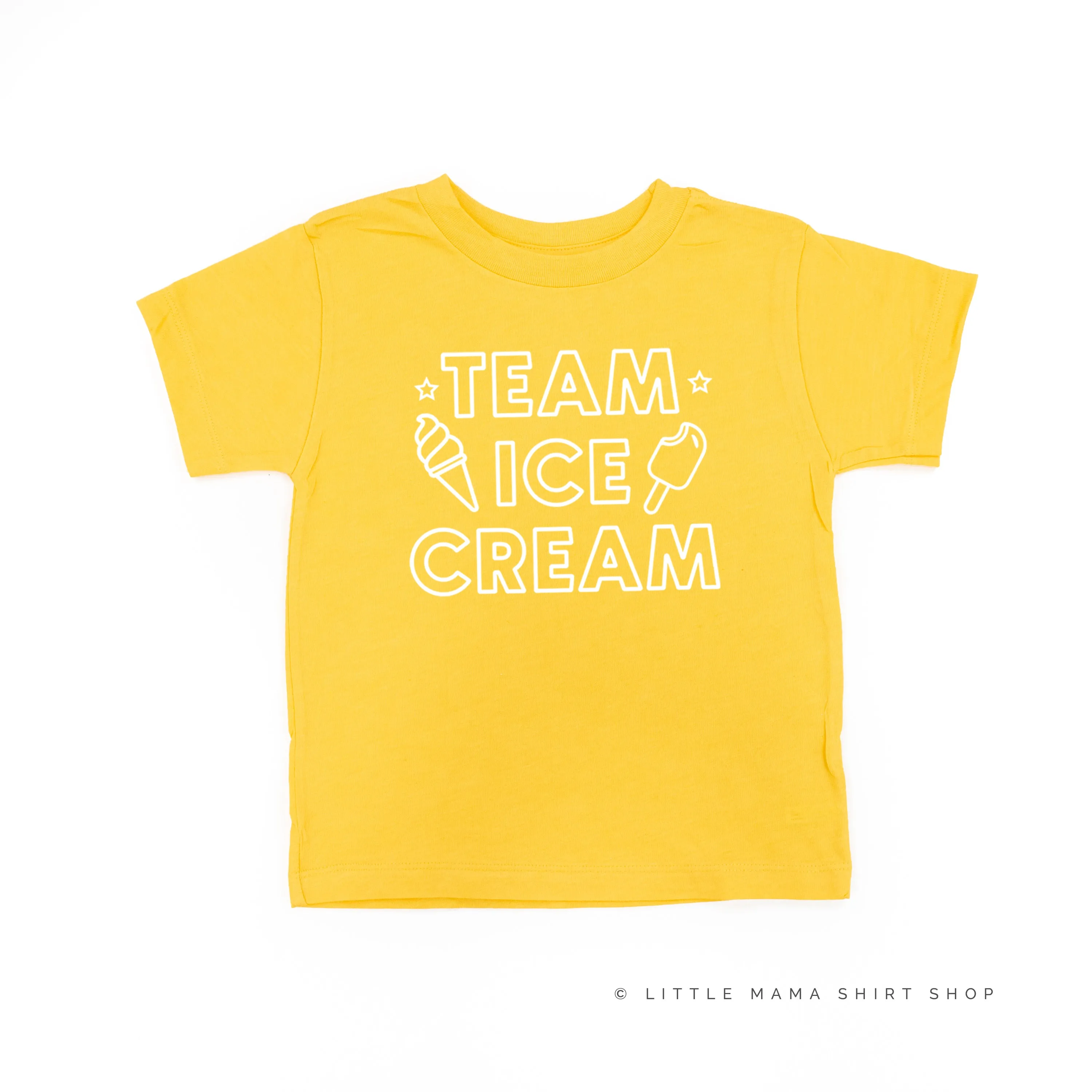 TEAM ICE CREAM - Single Cone on Back - Short Sleeve Child Shirt