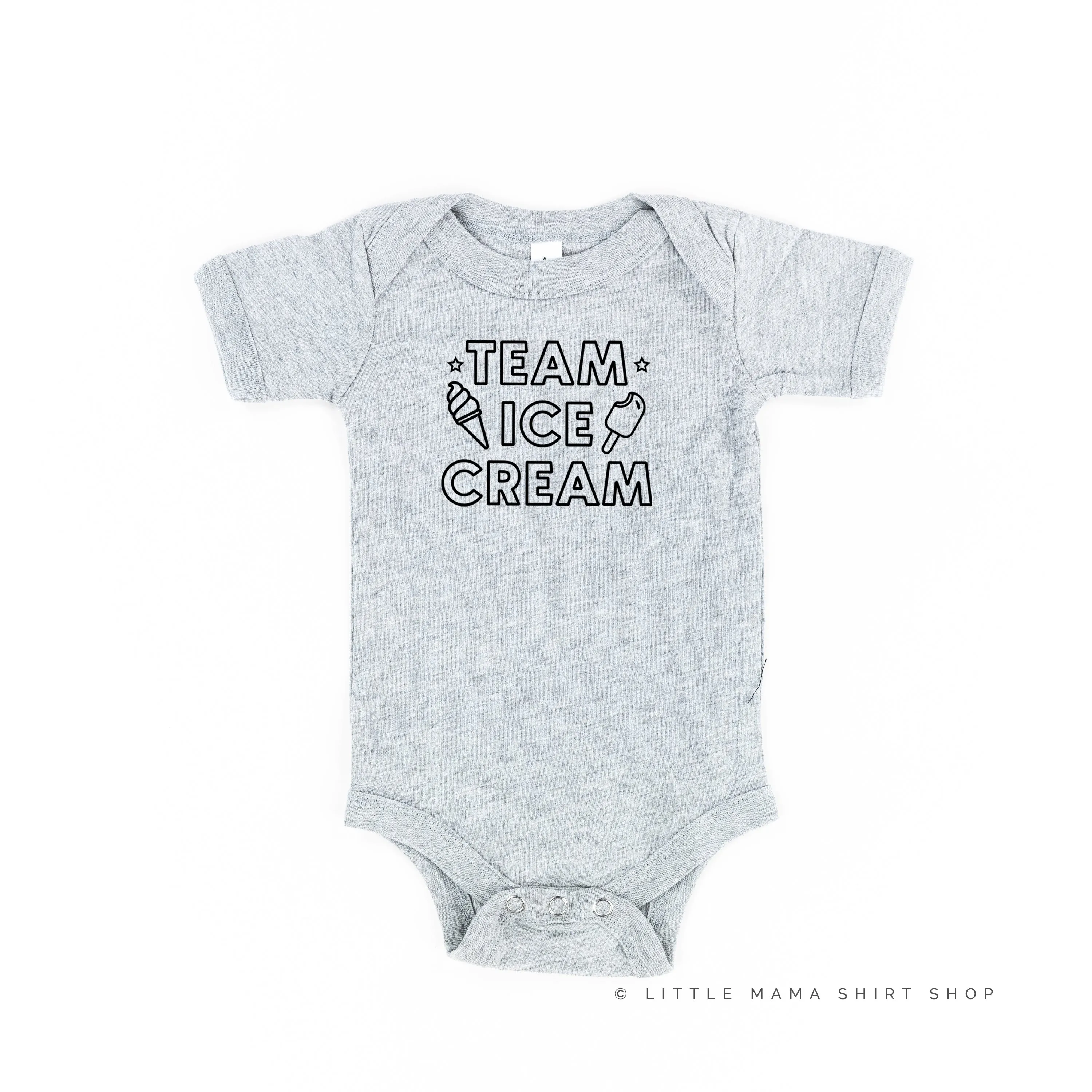 TEAM ICE CREAM - Single Cone on Back - Short Sleeve Child Shirt