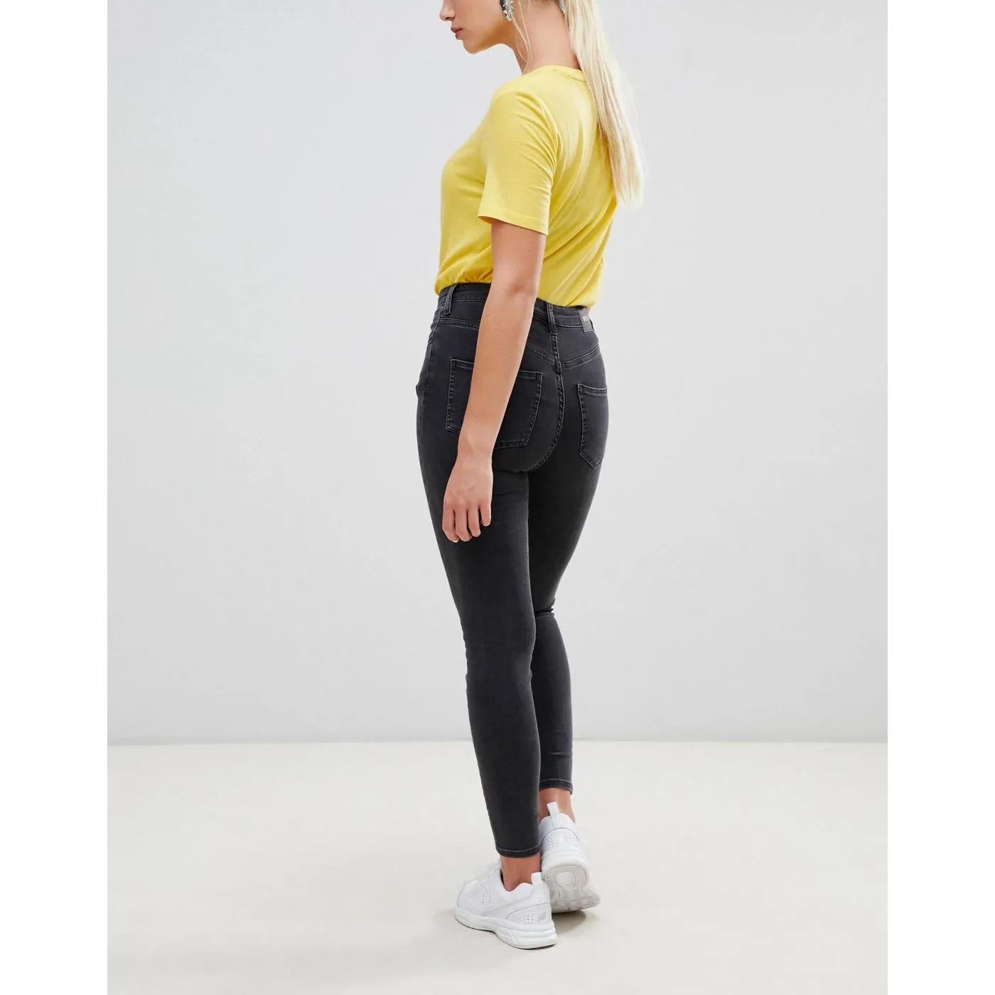 WD Extra High Skinny Charcoal Jeans