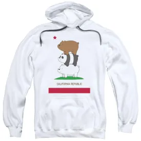 We Bare Bears Cali Stack Adult White Hoodie