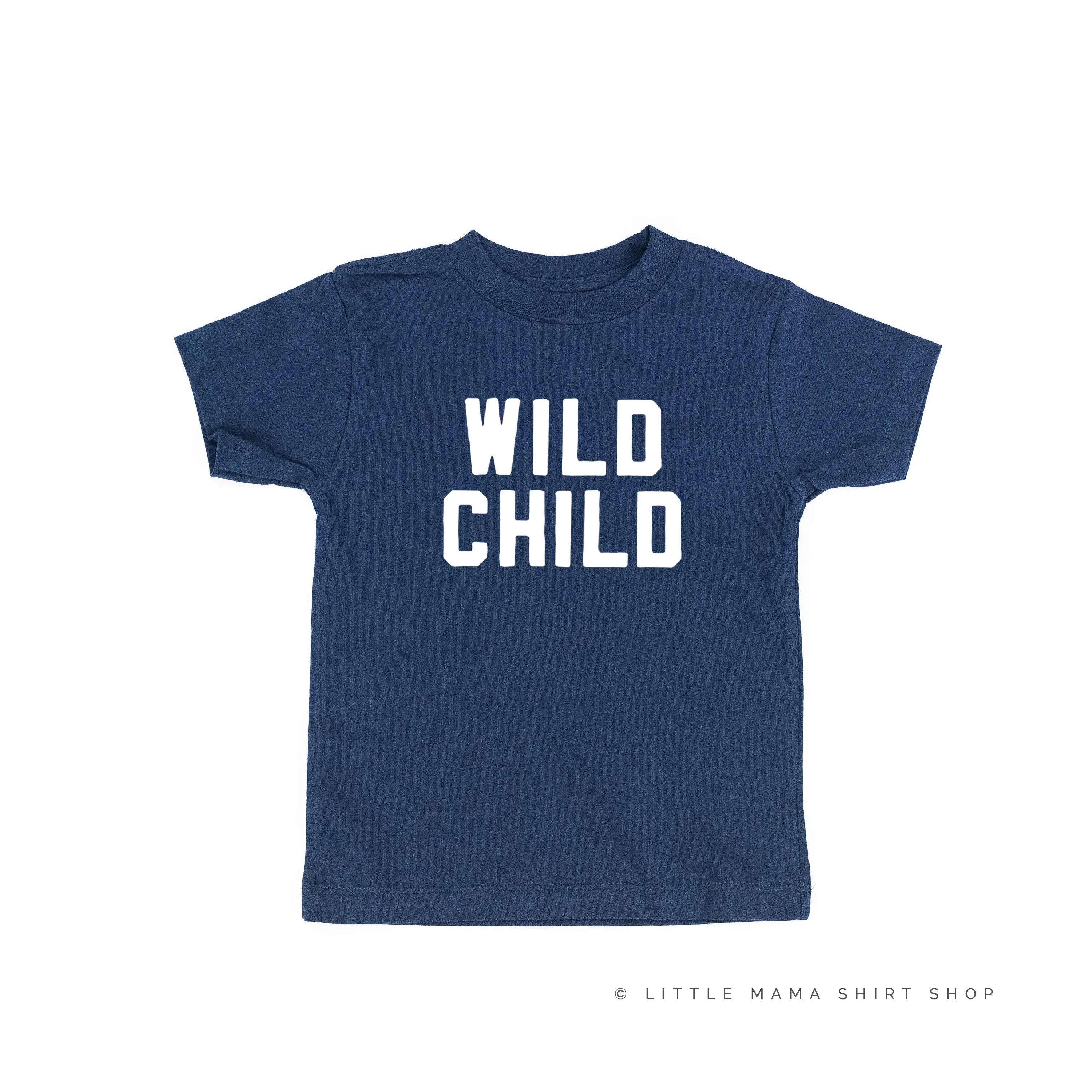 WILD CHILD - Block Font - Short Sleeve Child Shirt