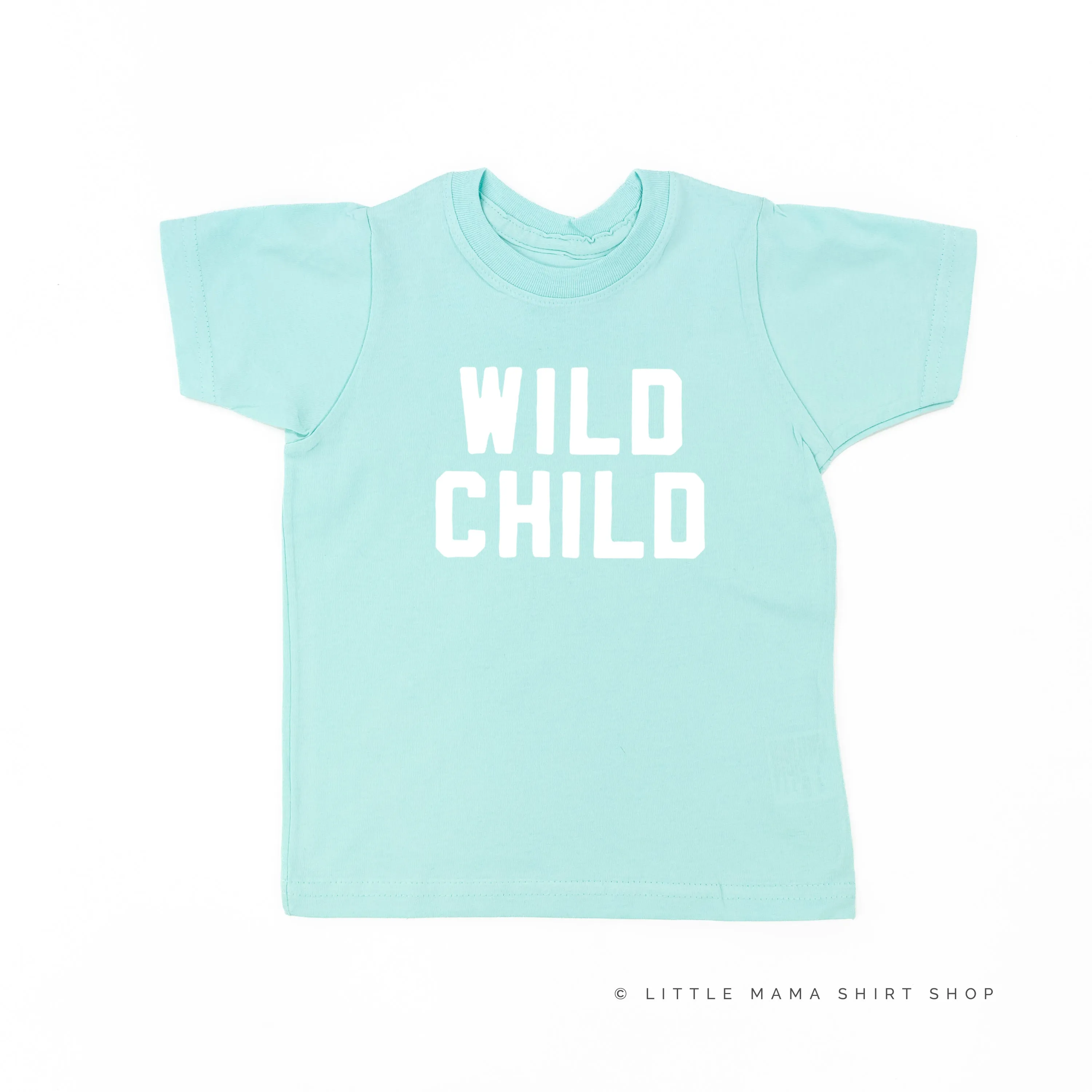 WILD CHILD - Block Font - Short Sleeve Child Shirt