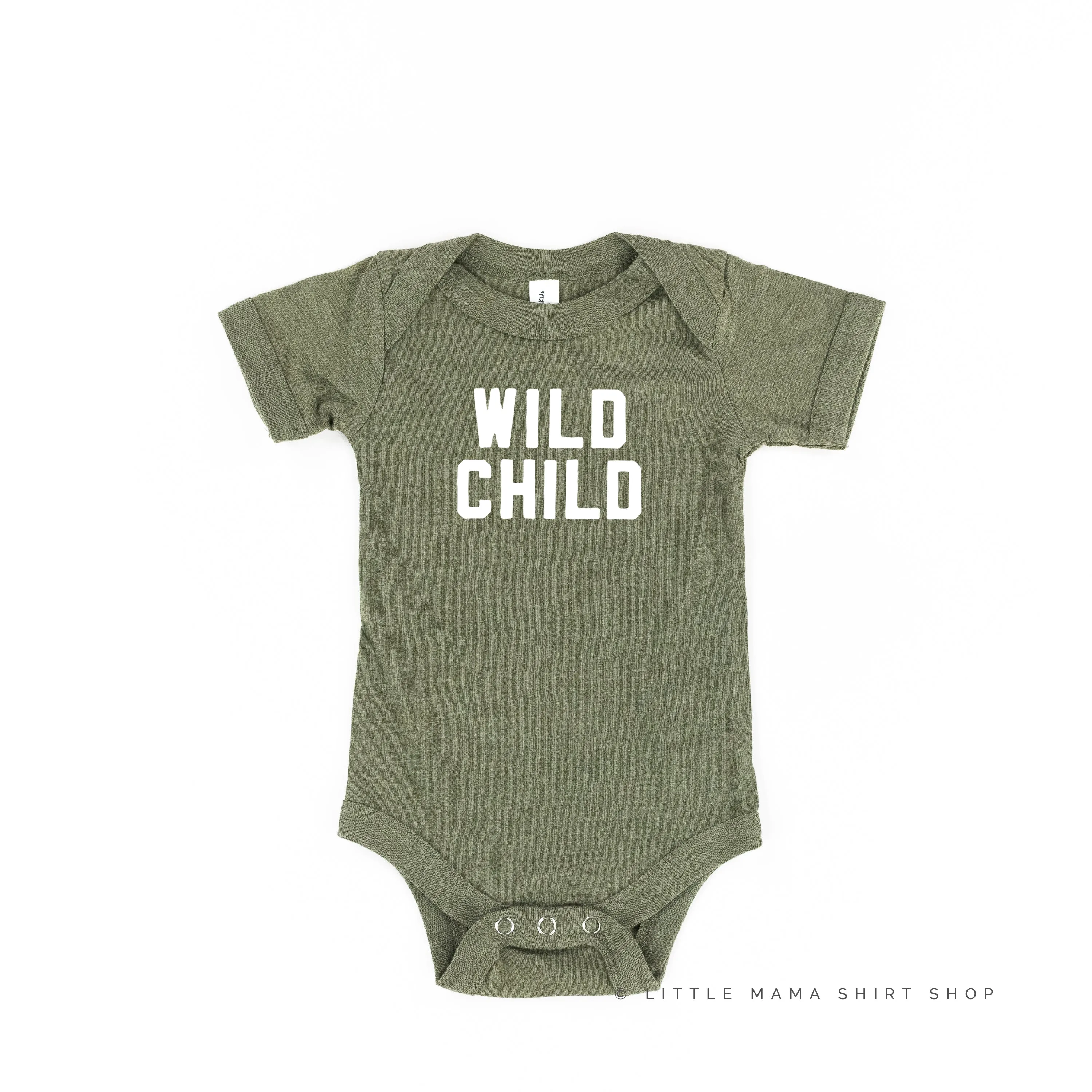 WILD CHILD - Block Font - Short Sleeve Child Shirt