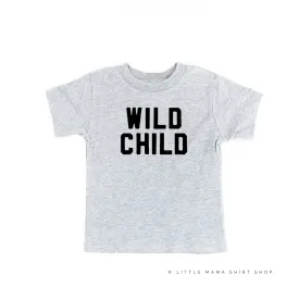 WILD CHILD - Block Font - Short Sleeve Child Shirt