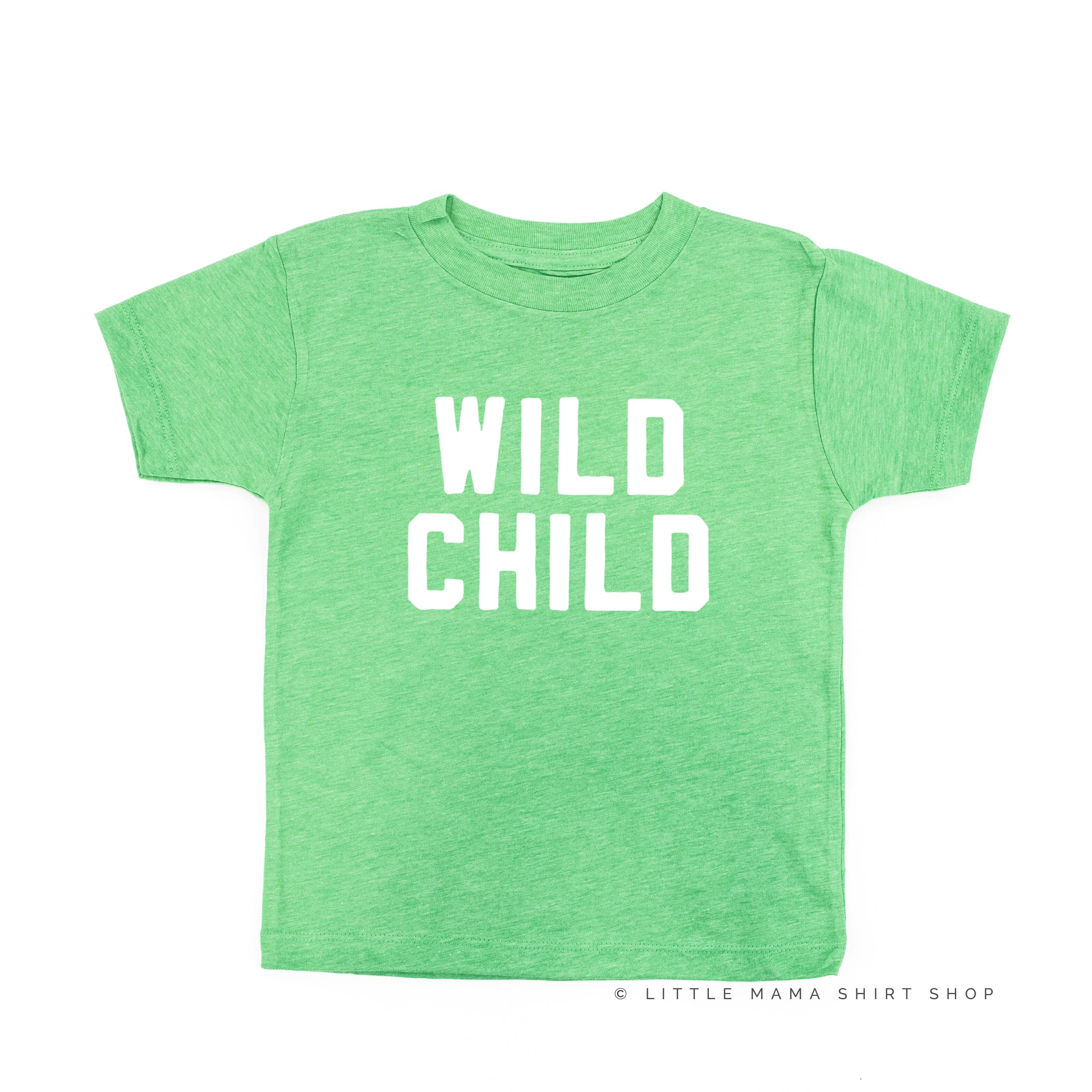 WILD CHILD - Block Font - Short Sleeve Child Shirt