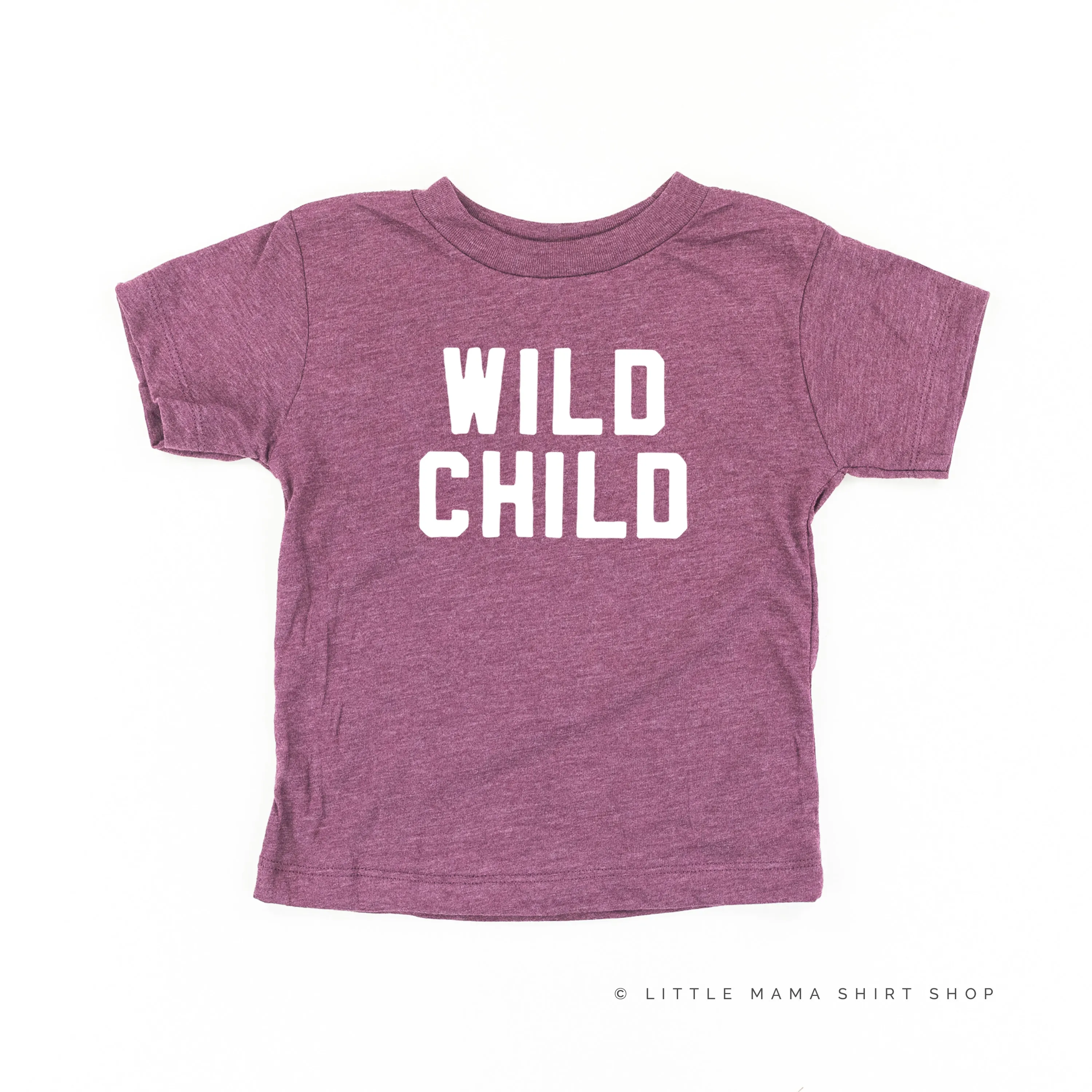 WILD CHILD - Block Font - Short Sleeve Child Shirt