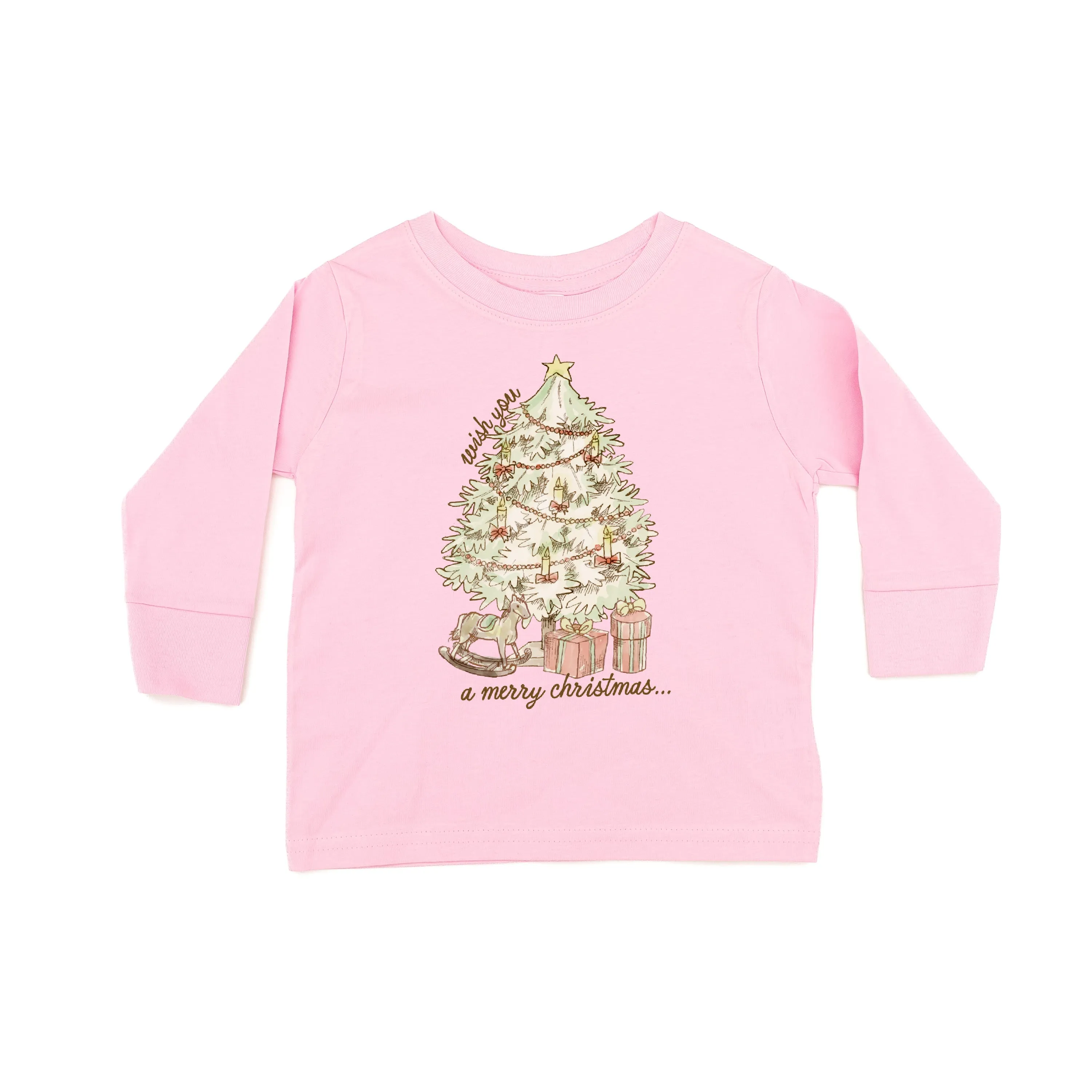 Wish You A Merry Christmas - Child LONG SLEEVE Tee