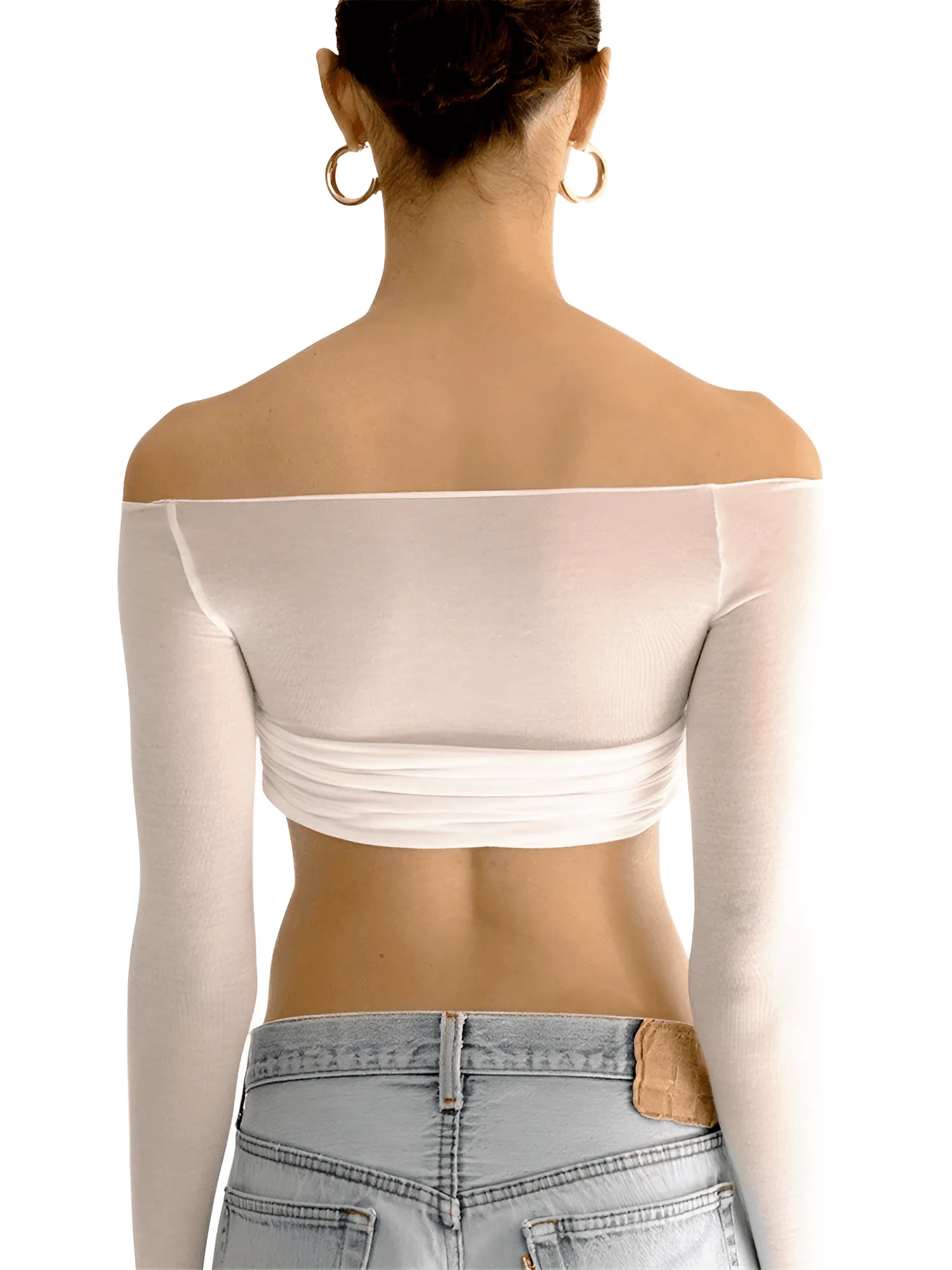 Women's See Through Mesh Crop Top - In 7 Colors!